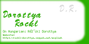 dorottya rockl business card